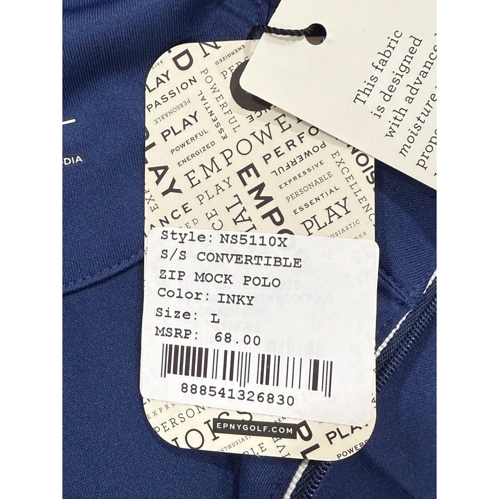 EP New York Zip Mock Polo Women's Large - Picture 6 of 7